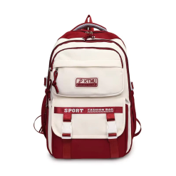 Academy Style Waterproof School Book Bag (Merun)