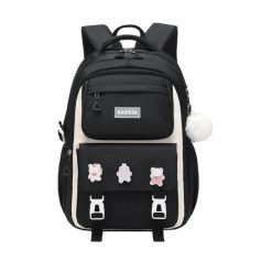 Kids Backpack Children School Bags (Black)